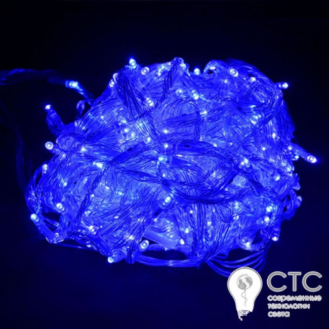 Гирлянда внешняя LS-3604 400LED разноцветный белый шнур