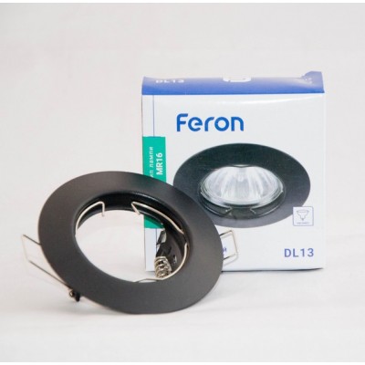 Вбудований світильник Feron DL13 чорний
