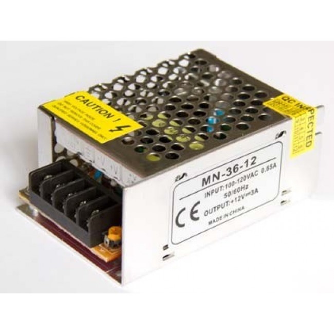 Негерметичный блок питания  LED LIGHT , Сompact, 12 В/36 Вт