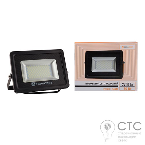 Светодиодный прожектор EVRO LIGHT EV-30-01 30W 6400K SanAn - фото 2