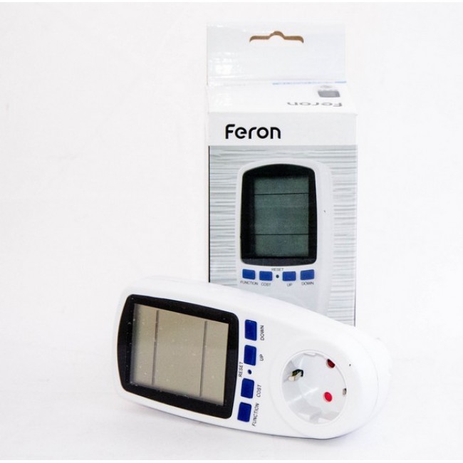 Розетка энергометр Feron TM55