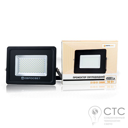 Світлодіодний прожектор EVRO LIGHT EV-50-01 50W 6400K SanAn - фото 2