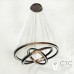 Светодиодная люстра Powerlux PW6815 113W 4500К Brushed Coffee