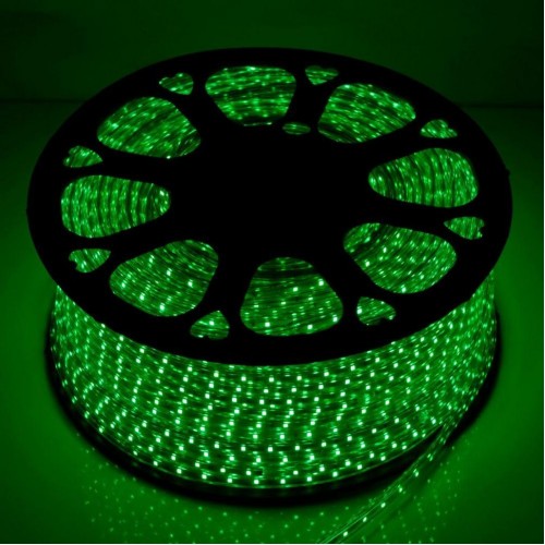 Светодиодная лента Venom SMD 5050 60д.м. (IP67) 220V (1 кристалл)зеленая (VP-5050220060-G) - фото 1