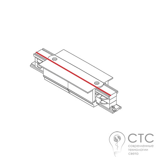 Прямое соединение 3 фазы Nowodvorski 8685 Track CTLS Recessed Power Straight Connector - фото 2