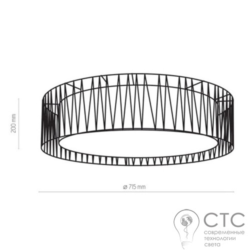 Люстра TK Lighting 1658 Harmony Black - фото 2