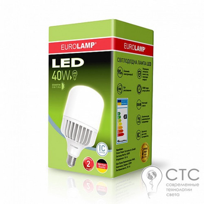 Светодиодная лампа EUROLAMP 40406 40W E40 6500K