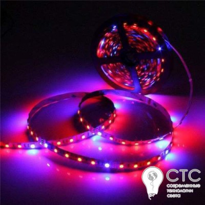 Светодиодная фитолента СТС 14,4W 3 красных + 1 синий IP20
