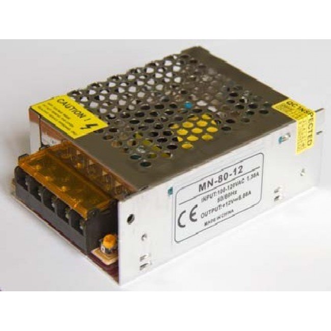 Негерметичный блок питания  LED LIGHT , Сompact, 12 В/80 Вт