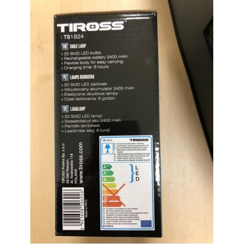 Аккумуляторный настольный светильник Tiross TS1824 20LED - фото 2