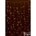 Гирлянда внешняя CURTAIN жёлтая кабель чёрный 2х3 м