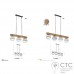 Подвесной светильник TK Lighting 4255 Artwood Glass