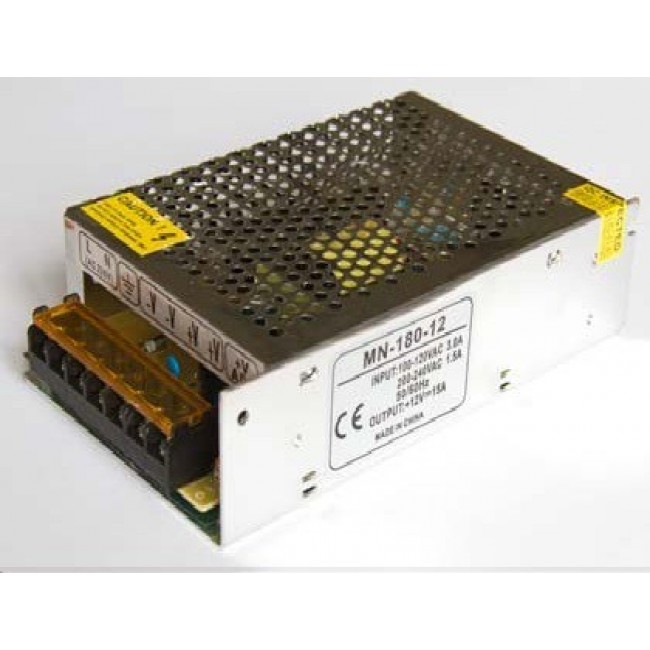 Негерметичный блок питания  LED LIGHT , Сompact, 12 В/180 Вт