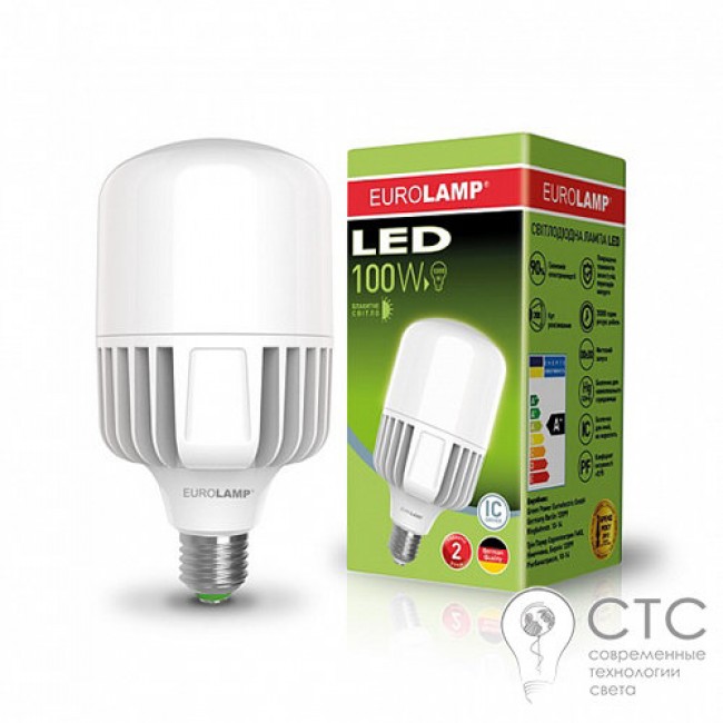 Светодиодная лампа EUROLAMP 100406 100W E40 6500K
