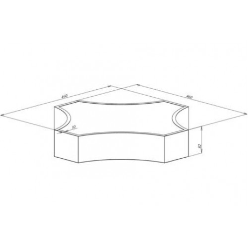 Подвесной LED светильник NAMI LIGHTING «Конструктор» Крест 23W - фото 2
