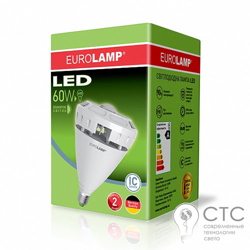 Світлодіодна лампа EUROLAMP 60406 60W E40 6500K - фото 3