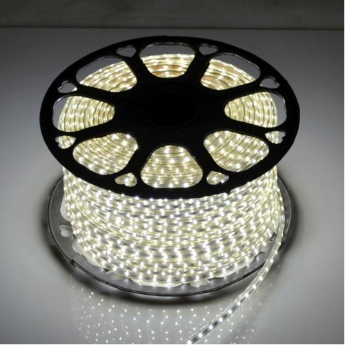 Светодиодная лента Venom SMD 5050 60д.м. (IP67) 220V белая (1 кристалл)(VP-5050220060-W) - фото 1
