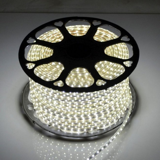 Светодиодная лента Venom SMD 5050 60д.м. (IP67) 220V белая (1 кристалл)(VP-5050220060-W)