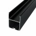 Профиль алюминиевый BIOM LSB-50AB 50*70мм анодированный, черный, 2м +рассеиватель