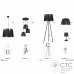 Подвесной светильник TK Lighting 1550 Carmen Black