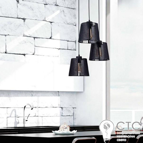 Подвесной светильник TK Lighting 1550 Carmen Black - фото 3