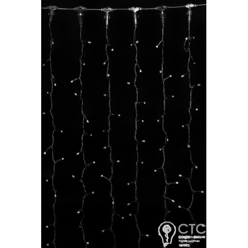 Гирлянда внешняя CURTAIN жёлтая кабель чёрный 2х7 м - фото 3