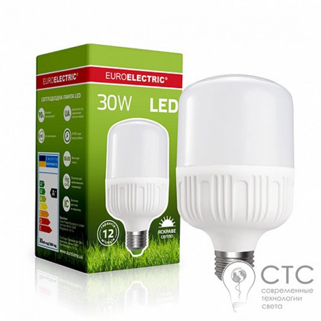 Светодиодная лампа EUROELECTRIC 30274(Plastic) 30W E27 4000K