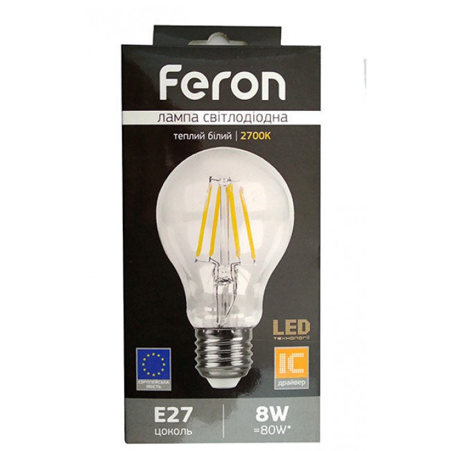 Светодиодная лампа Feron LB-63 8W E27 2700K