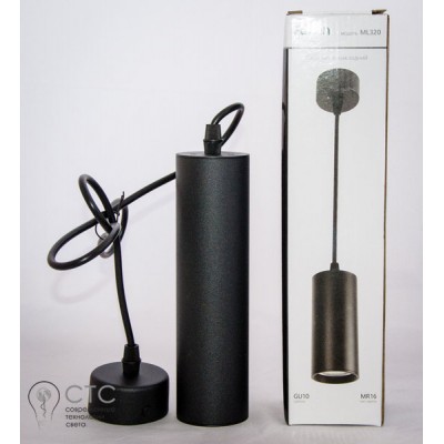 Светильник Feron ML320 без лампы MR16/GU10 черный подвес 120 см