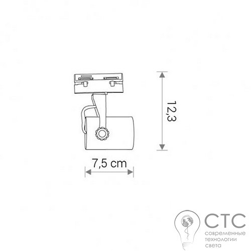 Трековый светильник Nowodvorski 8318 Profile Store LED 7W 3000K - фото 2