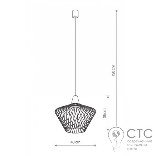Люстра Nowodvorski 8858 Wave S Black - фото 2