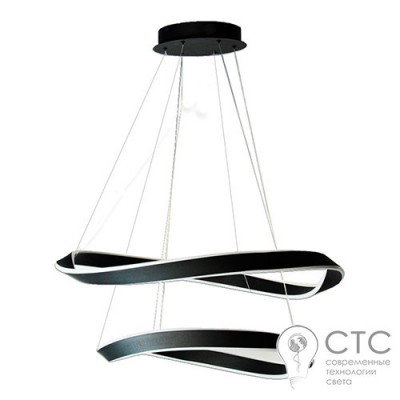 Светодиодная люстра Powerlux PW21799 BK 100W 3000К Art-Spiral 