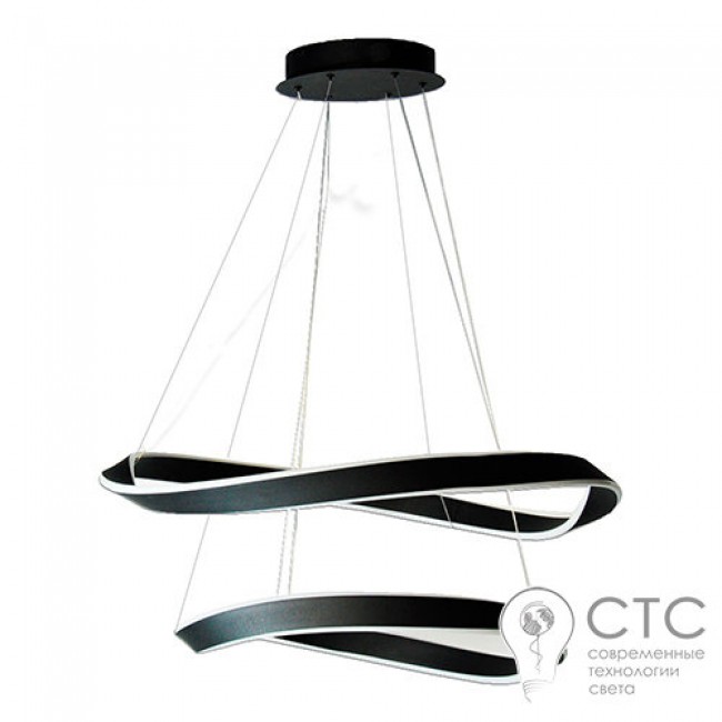 Светодиодная люстра Powerlux PW21799 BK 100W 3000К Art-Spiral 