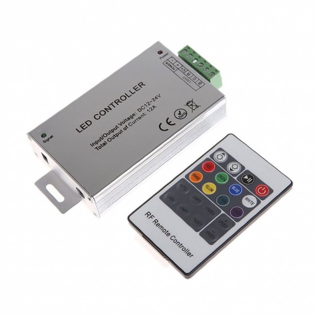 RGB-контроллер Venom RF радио Aluminum 12А (20 кнопок на пульте)