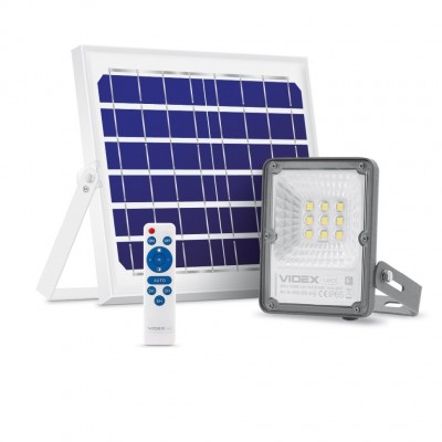 LED прожектор автономний VIDEX 10W 5000K Сенсорний
