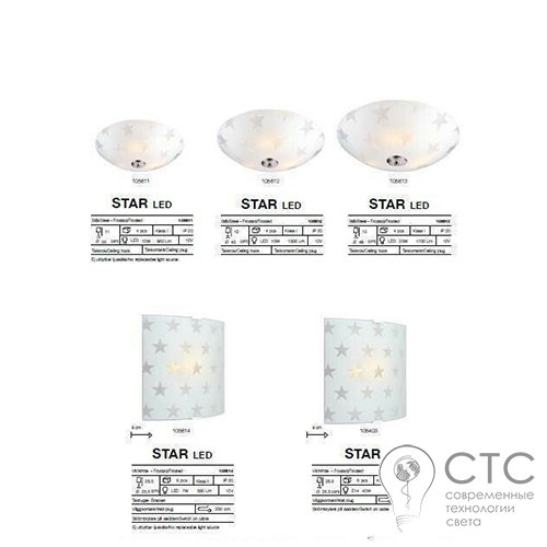 Потолочный светильник Markslojd 105612 Star LED 15W - фото 2
