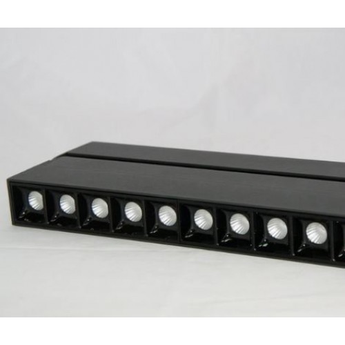Лінійний світлодіодний світильник на магнітну шину BAND MINI DO 15W чорний - фото 1