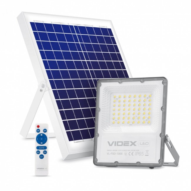 LED прожектор автономний VIDEX 30W 5000K