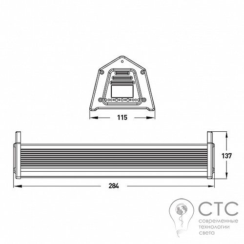 Промышленный LED светильник EUROLAMP High Power 50W 5000K - фото 3