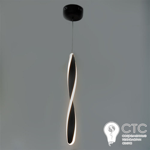Светодиодная люстра Powerlux PW21829 BK 16W 3000К Art-Spiral - фото 1