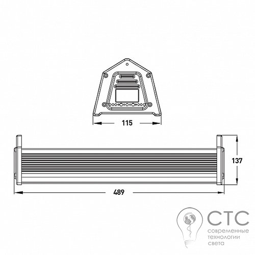 Промисловий LED світильник EUROLAMP High Power 100W 5000K - фото 3