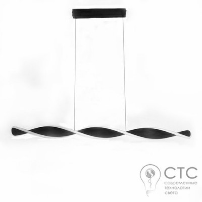 Світлодіодна люстра Powerlux PW21836 BK 20W 3000К Art-Spiral