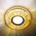 Встраиваемый светильник Feron CD830 с LED подсветкой золото-черный