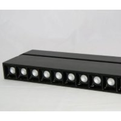 Линейный светодиодный светильник на магнитную шину   BAND MINI   15W черный - фото 1