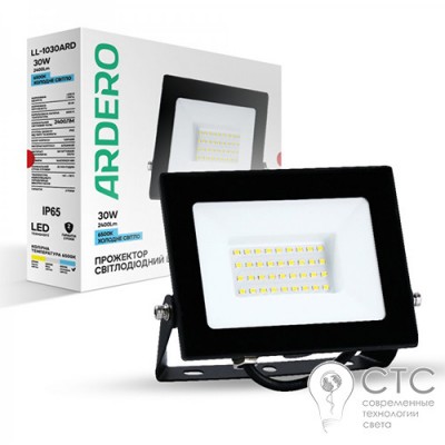Світлодіодний прожектор Ardero LL-1030ARD 30W 2400Lm 6500K