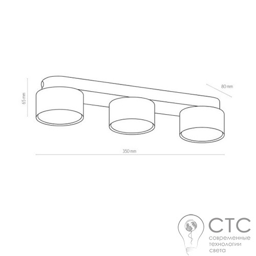 Люстра TK Lighting 3400 Space Black - фото 2