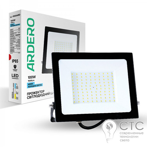 Светодиодный прожектор Ardero LL-1100ARD 100W 9000Lm 6500K - фото 1