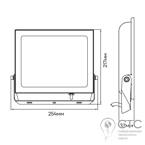 Светодиодный прожектор Ardero LL-1100ARD 100W 9000Lm 6500K - фото 4