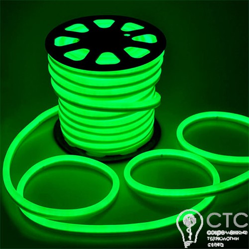 Светодиодный неон Prolum LED SMD2835-120 зеленый 220V - фото 2