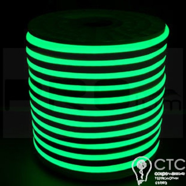 Светодиодный неон Prolum LED SMD2835-120 зеленый 220V